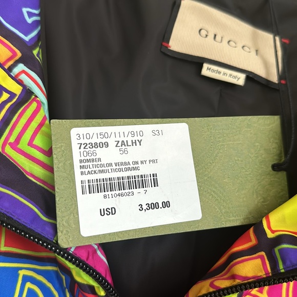 NEW w/Tags - Gucci Bomber Jacket 2023 Year of the Rabbit Collection Size 56 (1X) - Picture 6 of 9